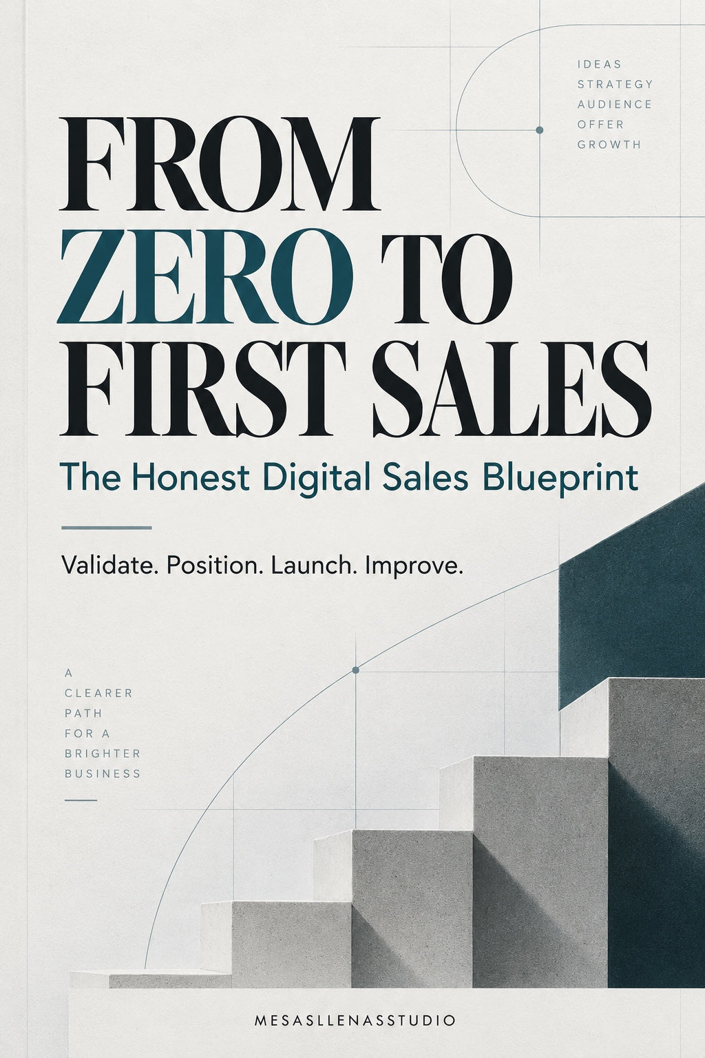 FROM ZERO TO FIRST SALES — The Honest Digital Sales Blueprint cover